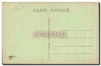 Besançon-les-Bains — Castelo das Águas de Arcier e Antigo Hotel Bonvalot — Cartes La Cigogne, Strasbourg — Verso