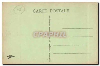 Besançon-les-Bains — Porta Taillée — Carte 'La Cigogne', Strasburgo — Verso