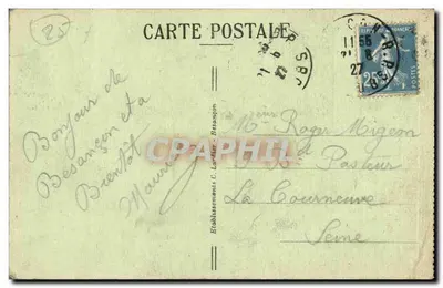 Besançon-les-Bains — Valle del Doubs en Pré-de-Vaux (La Citadelle) — C.L.B. n°223 — Reverso