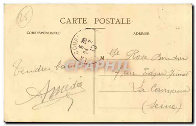 Besançon-les-Bains — Plac Castan — Zrujnowane pozostałości rzymskiego teatru — kolekcja artystyczna, zdjęcie Ch. Leroux — Rewers