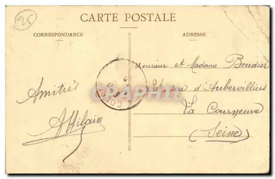 Besançon-les-Bains - Rochers de la Citadelle na miejscu starej bramy Malpas — kolekcja A. Chauvet, nr 40 — Rewers