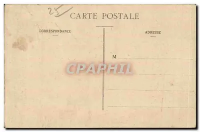 Besançon — Vue de Canot prise du Fort Chaudanne — Édition Mauny, Rue Ballant — Verso