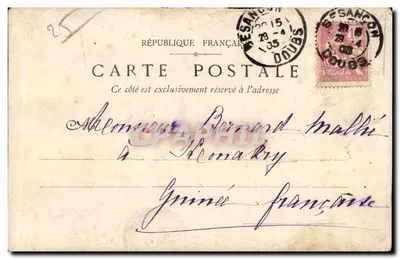 Rua Rivotte — Velho Besançon — Editor E. Idenhart, n°9 — Verso