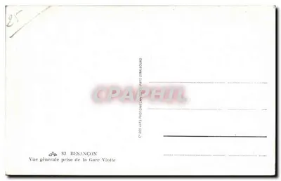 Besançon — ogólne widok z Gare Viotte — C. des Arts Photomécaniques, Paryż — Rewers