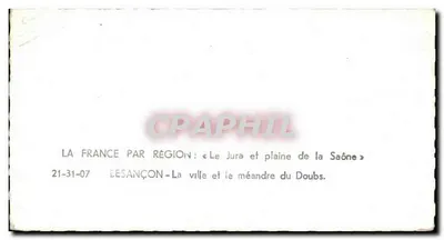 Desançon — De stad en de meander van de Doubs — Frankrijk per regio — Achterkant