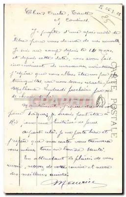 Campo de Valdahon (Doubs) — Ceia dos Oficiais — Editor B. Girode, Valdahon — Verso