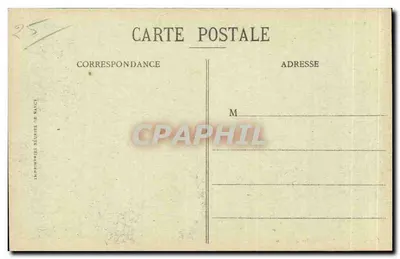 Dannemarie — O Viaduto que o Gênio Francês fez explodir em 26 de Agosto de 1914 — Edição S. Mayer, 49, bairro de France, Belfort — Verso