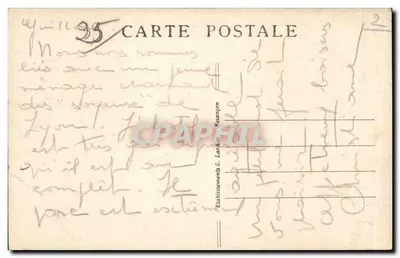 Aproximadamente BAUME-les-Dames — Vale do Doubs — C.L.B. — n° 16725 — Verso