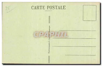 Wąwóz Loue - Strumyk i las pod lasem Czarnego Studnia — MAIZIÈRES — Wydawca C. Lardier, Besançon, nr 732 — Rewers