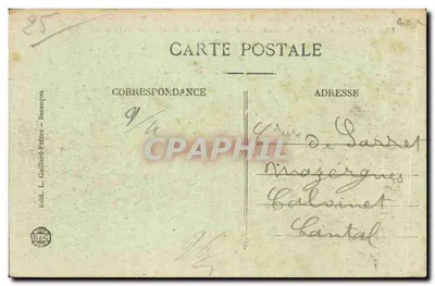 Les Rapides du Doubs avant la chute — Granica francusko-szwajcarska — Wycieczka do Franche-Comté — n°859 — Rewers