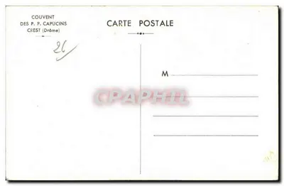 Convento dei P. Francescani — Crest (Drôme) — editore non visibile — Verso