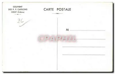 Convento dei P. Francescani — CREST (Drôme) — editore non visibile — Verso
