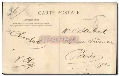 Valence — Dom Głównych — Papeterie G. DREUAEU, Choisé A.L. — Rewers