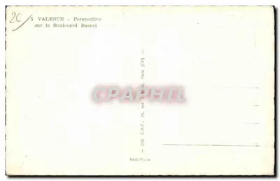 Valence — Perspektywa na bulwar Bancel — C.A.P. (26) Paryż — Rewers
