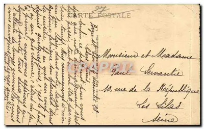 गिसॉर (ईयर) - ला टूर सें-थॉमस — मध्ययुगीन टूर के विलय के दृश्य, एडिटर एस.आर. (सोसाइटे डी रेप्रेजेंटेशन) संख्या 24 — पीछे