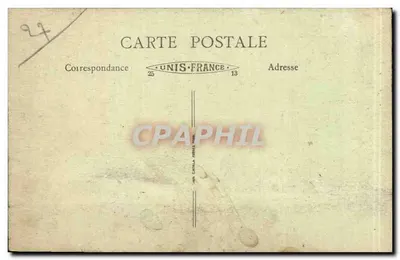 Antieke ansichtkaart Gisors Tour du prisonnier Intérieur du cachot — Achterkant