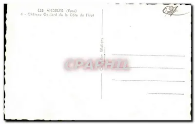 Les Andelys (Eure) — Kasteel Gaillard van de Côte du Thiot — Collectie Glaifigny — Achterkant