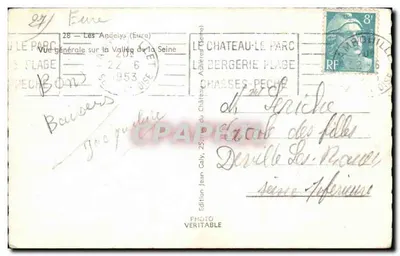 Les Andelys — Algemene uitzicht op de Vallei van de Seine — Editie Photo Véritable — Achterkant
