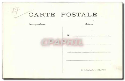 Les Andelys — Castelo de Gaillard, túnel que desemboca abruptamente na Sena — C. M. — Verso
