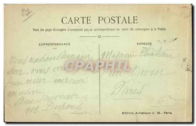 Het Kleine Andelais — Kasteel van Gaillard gezien vanaf de oevers van de Sena — Uitgave C.M. — Achterkant