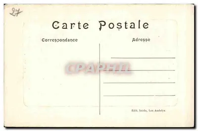 Komin w Hotelu Grand-Cerf — Les Andelys — Wyd. Istria, nr 54 — Rewers