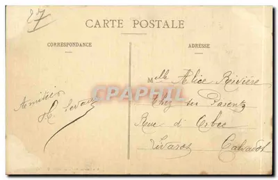 Pont-Audemer (Eure) - O Seminário — Editor: Paris - Castelo de Issoudun, n° 27 — Verso