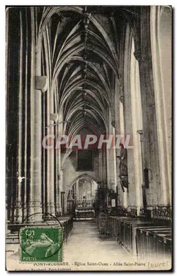 Ponte Audemer — Igreja de São Ouen - Avenida de São Pedro — Coleção Hauchard