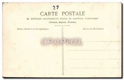 Kominek w pokoju Diane de Poitiers — Zamek Menilles — Fot. A. L. Vernon - C. Rivière — Rewers