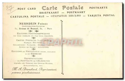 Castelo de Bizy, Fachada a leste — Vernon — ND Phol. — N° 138 — Verso