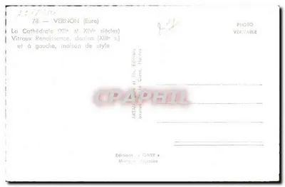 Vernon (Eure) — Katedra (XII i XIV w.) i dom w stylu renesansowym (XIII w.) — Rewers