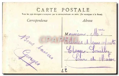 Vernon (Eure) — Monumento das Guardas Móveis da Ardèche — Edição Gingréau, vins et tabacs — Verso