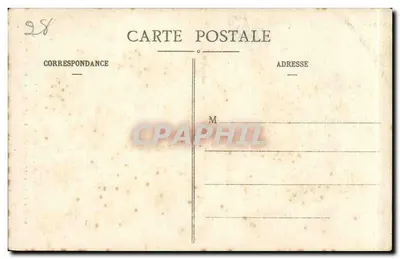 Castelo de ANET (E.-et-L.) — Vestíbulo de Entrada e Grande Escadaria construída pelo Duque de Vendôme — Ch. Foucault, editor, Dreux — Verso