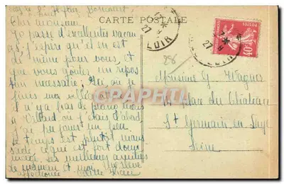 Castelo de ANET (E.-et-L.) — Surtout de Mesa Renascentista — G. Foucault, editor, Dreux — Verso