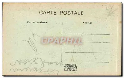 Fronton portalu zamku Anet — rzeźba Diany — Wyd. Faivre, Anet — Rewers