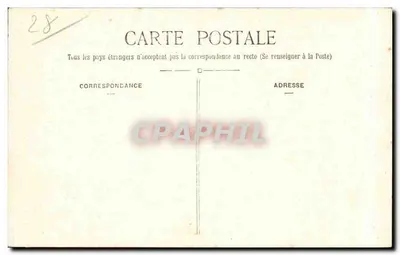 Châteaudun — Fontäne des 18. Oktober-Platz — G.P. 70 — Rückseite