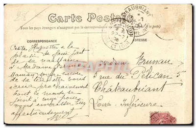 Châteaudun — Pomnik Obrony — wydawca nieznany, numer seryjny nieodczytalny — Rewers