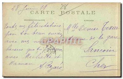 Châteaudun — O Monumento da Defesa (18 Outubro 1870) — Edit. Galeries Modernes n°43 — Verso