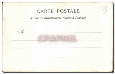 Châteaudun — O Castelo visto do Griffon — Héliotypia E. Les Daux, Paris — Verso