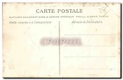 Châteaudun — O Castelo, vista tirada a jusante do Loir — Hélio. E. Le Deley, Paris — Verso