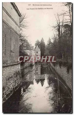 Os Fossos do Castelo de Romilly — Ao redor de Châteaudun — J. Drouin, Paris, n°127