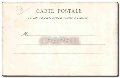 Os Fossos do Castelo de Romilly — Ao redor de Châteaudun — J. Drouin, Paris, n°127 — Verso