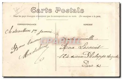 Châteaudun — 18 października 1870 — Bitwa na placu (obraz Philippoteauxa w Hôtel de Ville) — Rewers