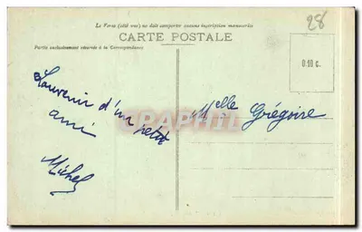 Chartres - Teatr — G. Foucault, wyd., Dreux — n° 173 — Rewers