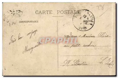 Chartres — Most kolejowy, Arka Beaurepère — Cu. Foucault, wyd., Dreux — Rewers