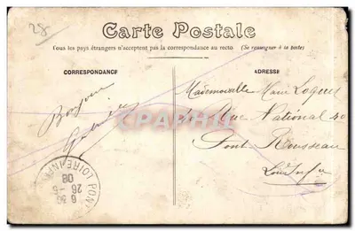 Chartres — Taras rybowniczy — NG135 — Rewers