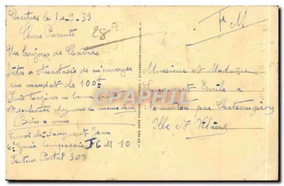 L'Eure con tres puentes — Chartres — ND.253 — Reverso