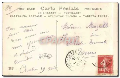 Chartres — Widok z Mostu Nowego — ND Fot. — Rewers