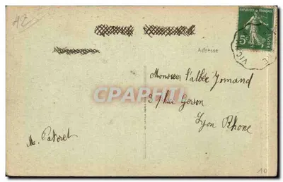 Feurs (Loire) — Statua generała Combesa — B.F. Paris, nr 10 bis — Rewers