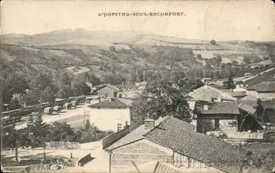 Bilhete postal antigo O hospital sob Rochefort
