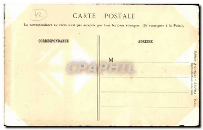 Castelo de Château-Morand — Loire, século XVI — Edição Artística SUPRA Paris — Verso